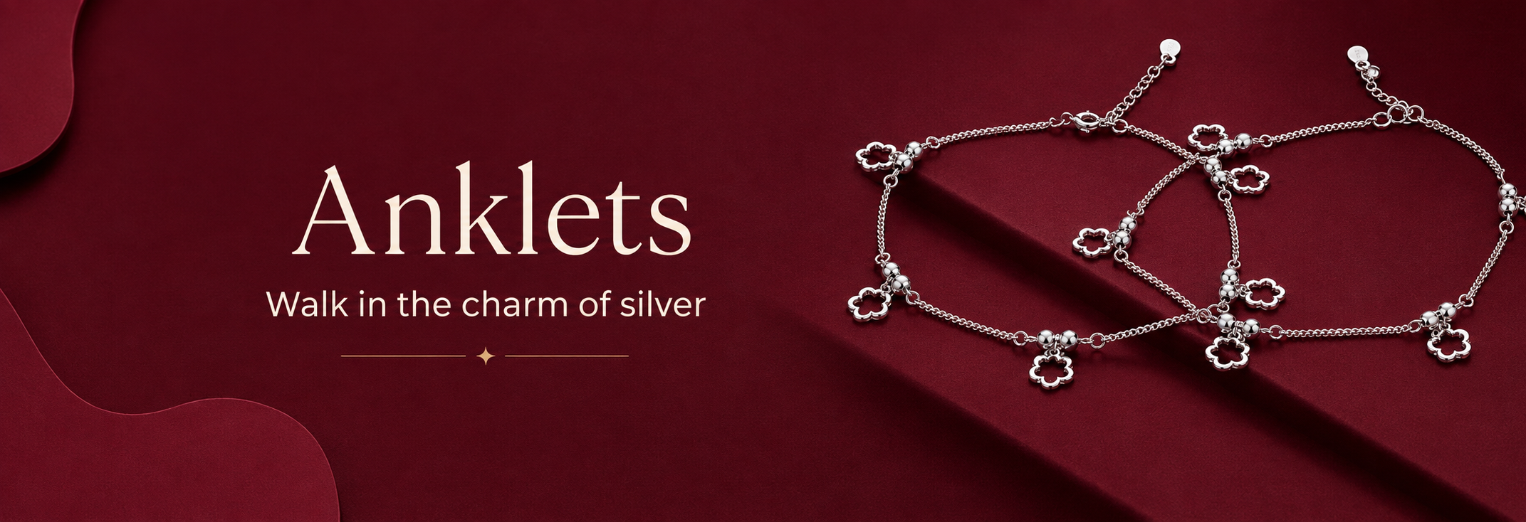 Silver Anklets collection banner