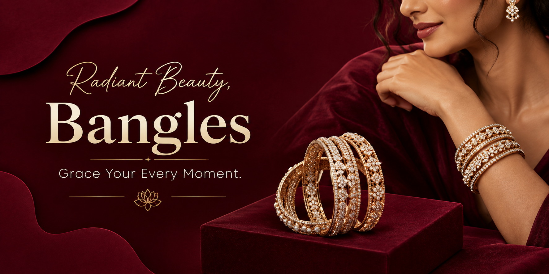 Silver Bangles collection banner
