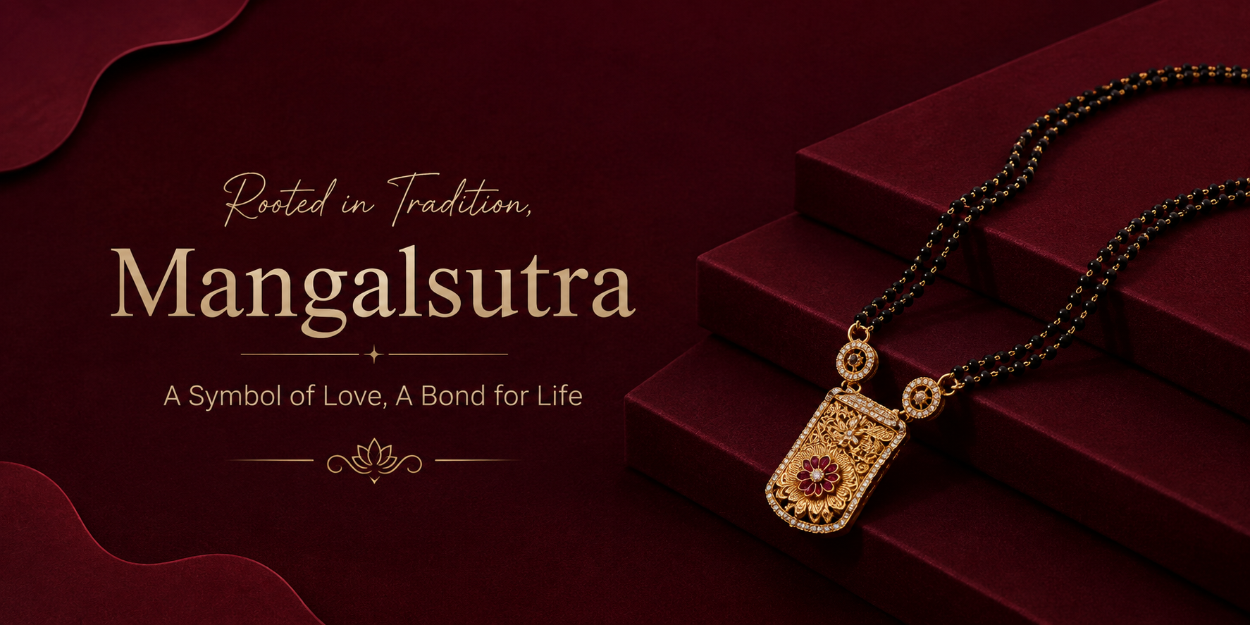 Silver Mangalsutra collection banner