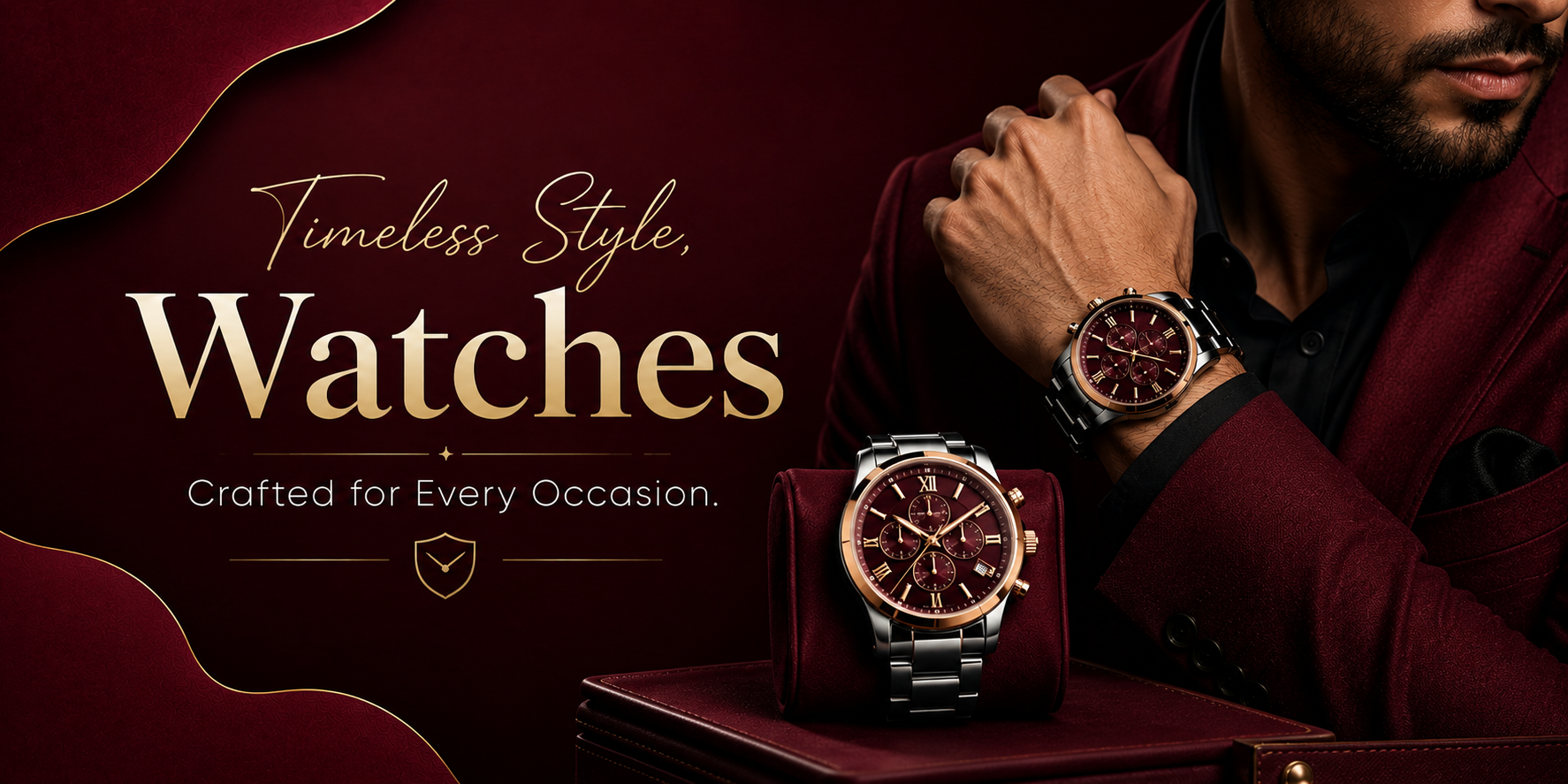 Luxury Silver Watches collection banner